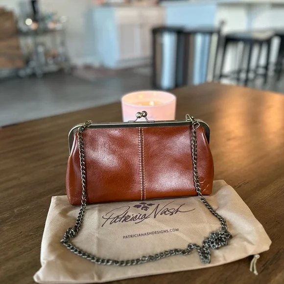 Patricia Nash Brown Leather Shoulder Bag - Picture 3 of 4